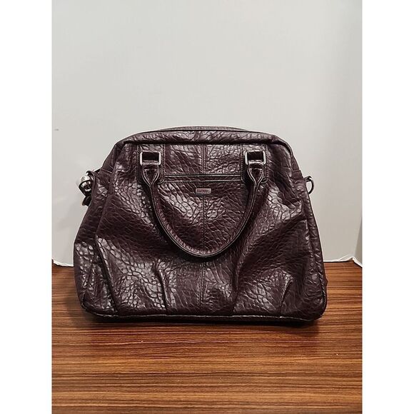 31 Thirty One Purse Couture Street Jewell Vintage Pebble Deep Plum Shoulder‎ Bag - Picture 1 of 9